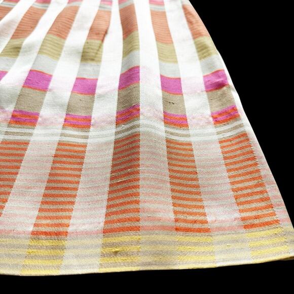 VTG Dawn Joy Dress Womens 9/10 Pastel Sleeveless Striped Plaid Mini Made USA - Picture 6 of 14